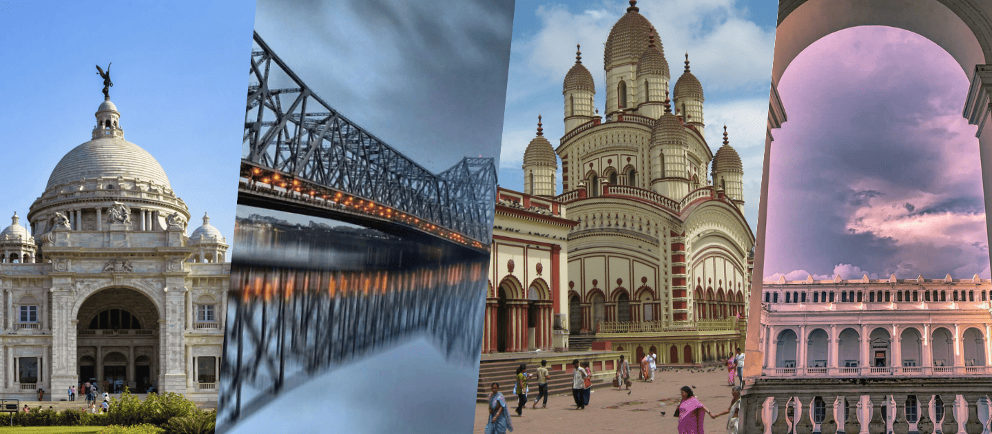 The Howrah Bridge spanning the Hooghly River, a top attraction in Kolkata.
